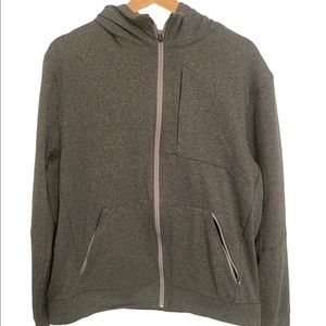 Lululemon Men's Full/ Multi Zip Gray Hoodie Sweatshirt Jacket